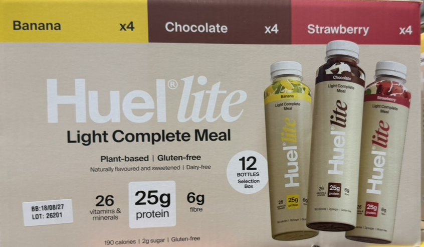 Huel Lite Complete Meal Drink Mixed Box, 12 x 500ml