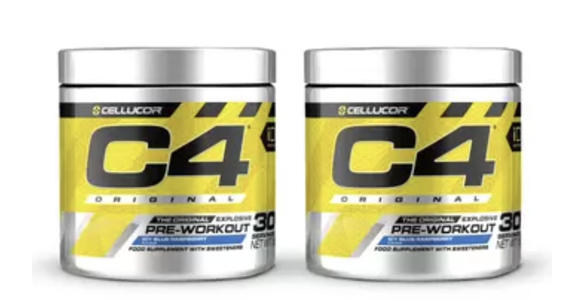 Cellucor C4 The Original Explosive Pre-Workout Icy Blue Raspberry, 2x198g