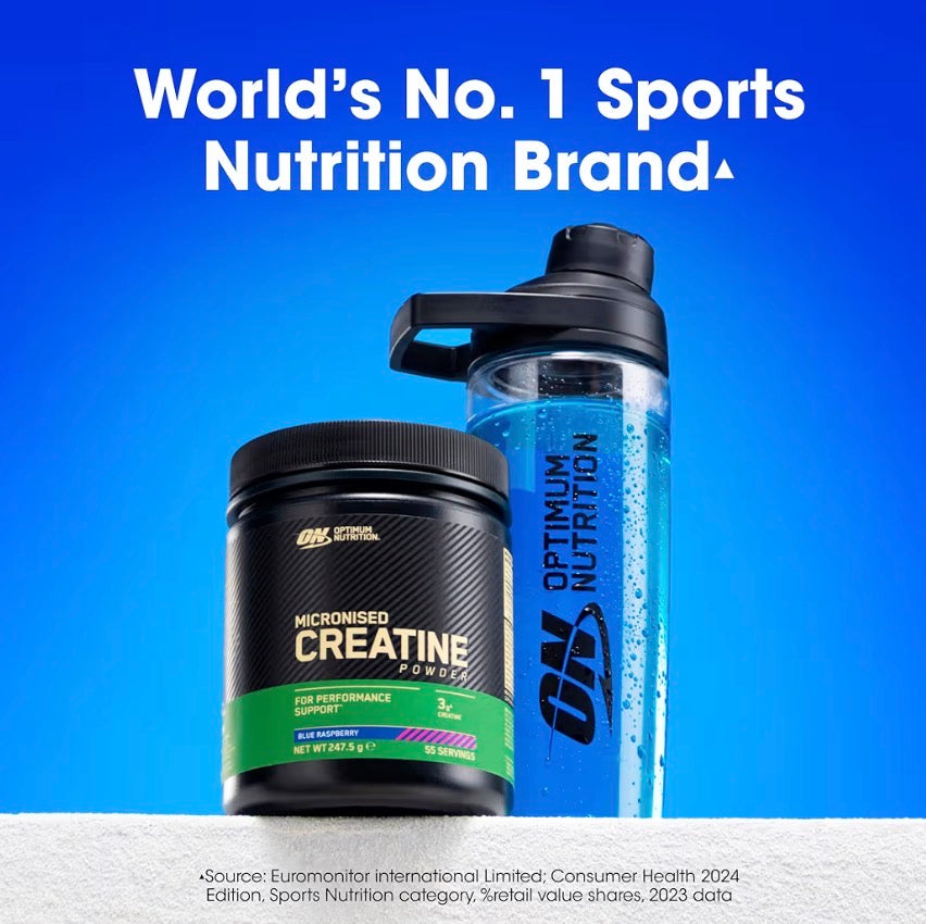 Optimum Nutrition Micronised Creatine Powder - Blue Raspberry 2 x 360g