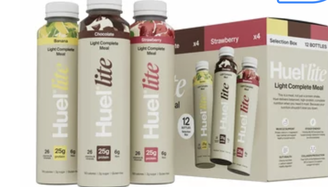 Huel Lite Complete Meal Drink Mixed Box, 12 x 500ml