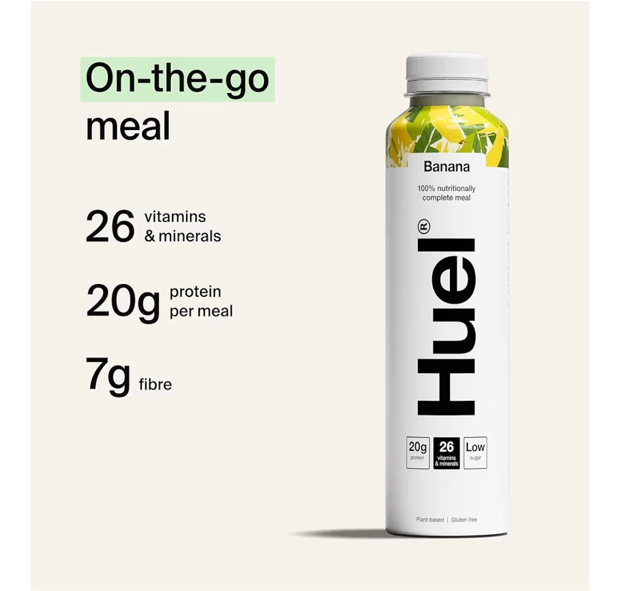 Huel Complete Meal Drink Banana, 8 x 500ml