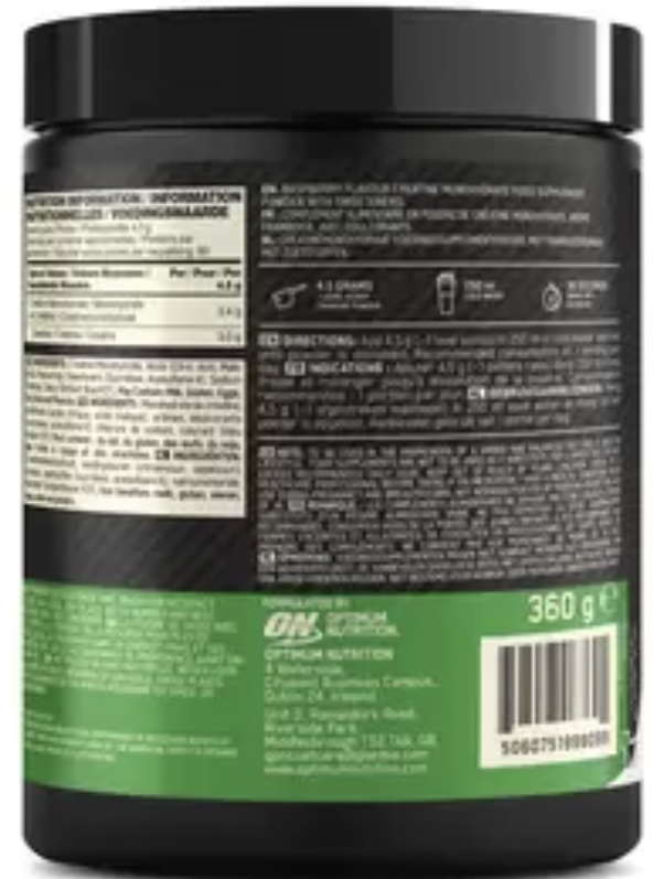 Optimum Nutrition Micronised Creatine Powder - Blue Raspberry 2 x 360g