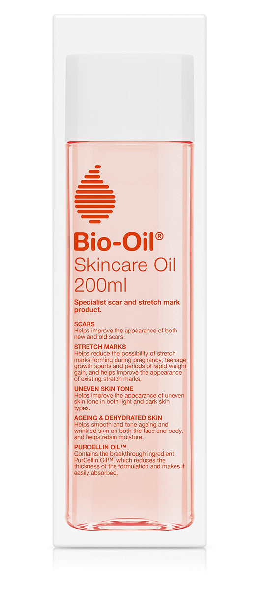 Bio-Oil Skincare Oil - Improve the Appearance of Scars, Stretch Marks and Skin Tone - 1 x 200 ml