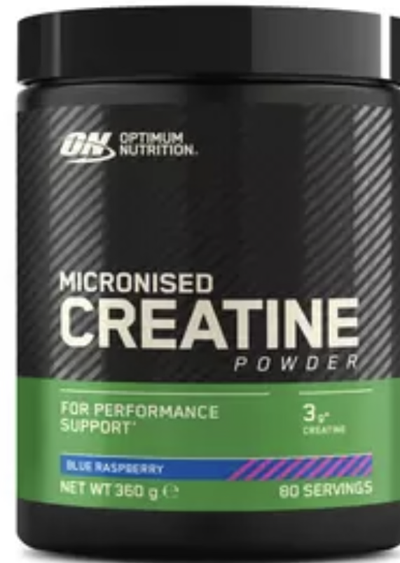 Optimum Nutrition Micronised Creatine Powder - Blue Raspberry 2 x 360g