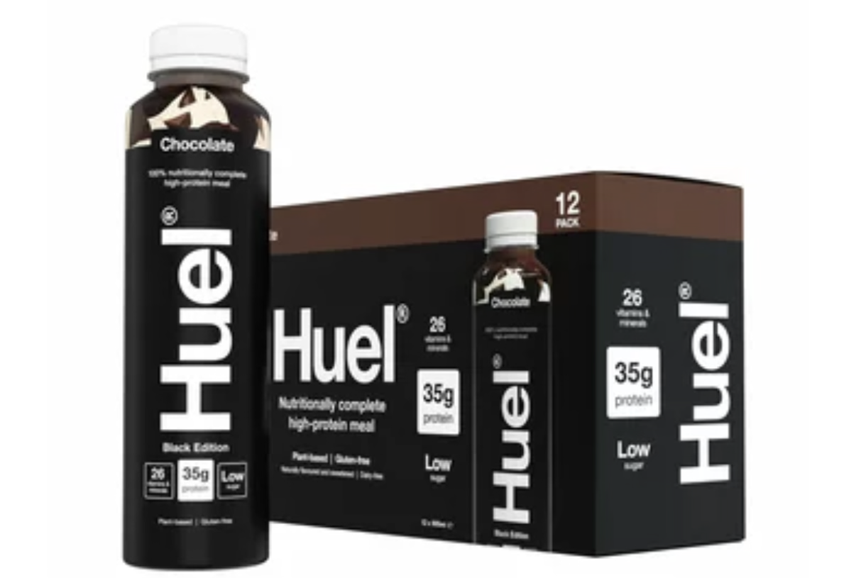 Huel Complete Meal Drink Black Edition Chocolate, 12 x 500ml