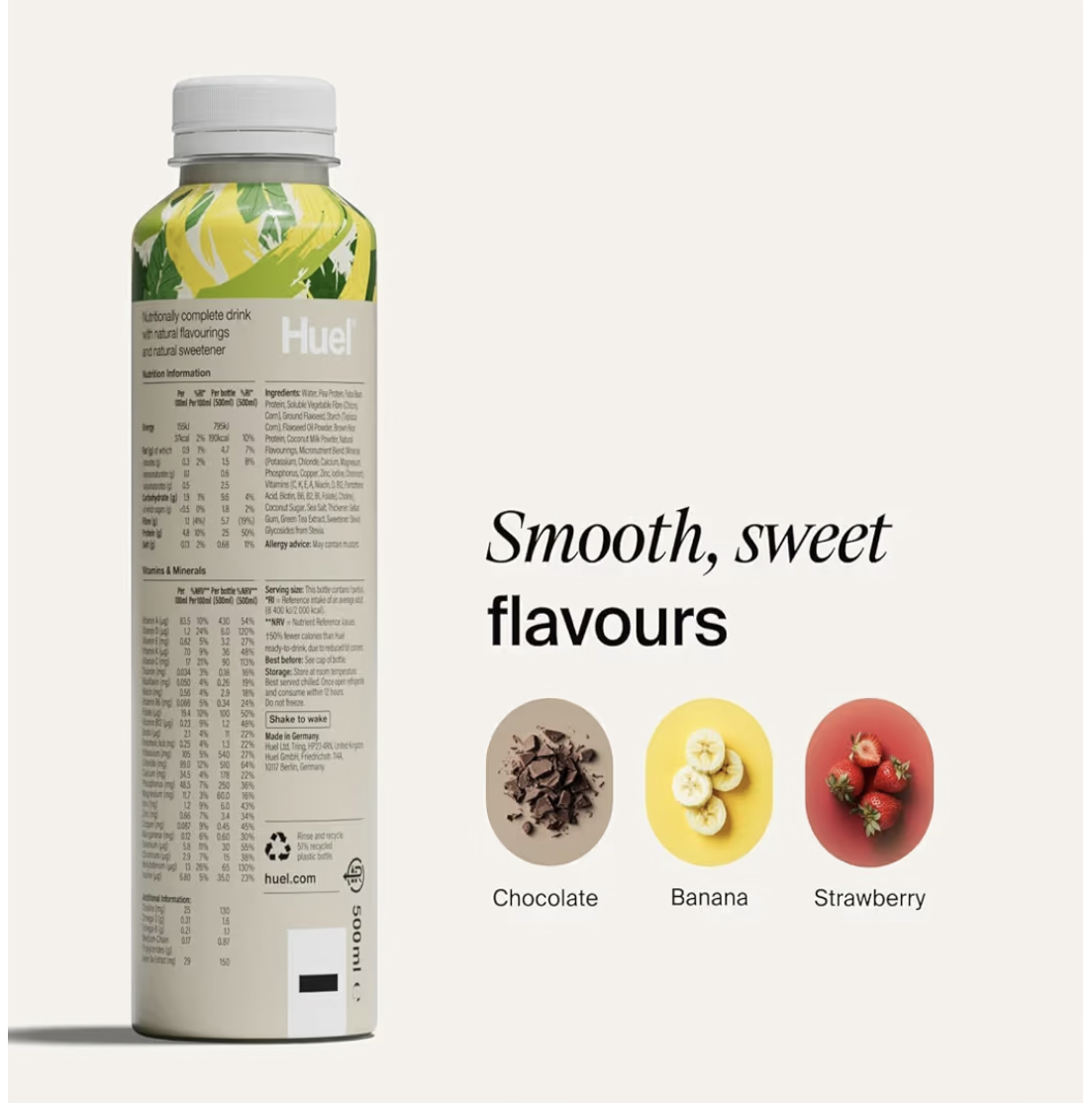 Huel Lite Complete Meal Drink Banana, 8 x 500ml