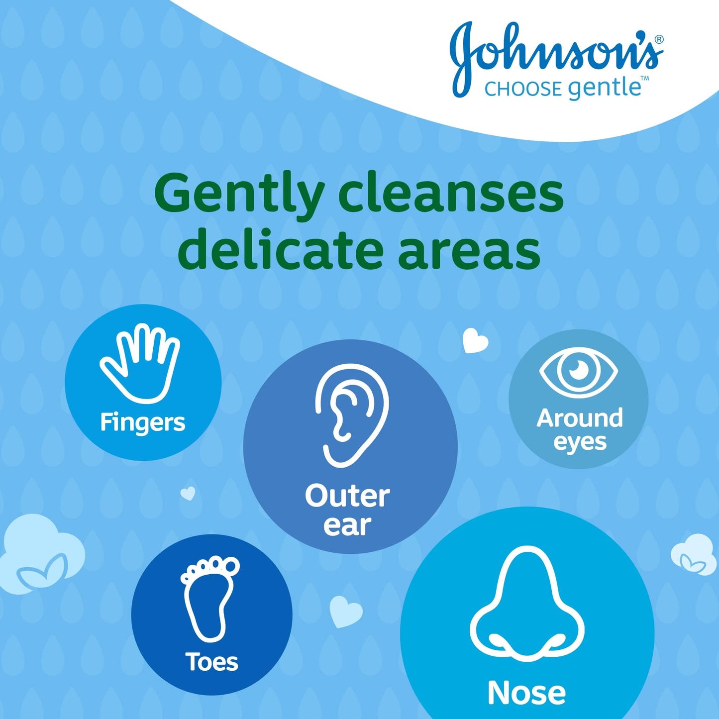 Johnson's Baby Cotton Buds (1 x Pack of 200) Soft & Gentle Ear Cotton Buds