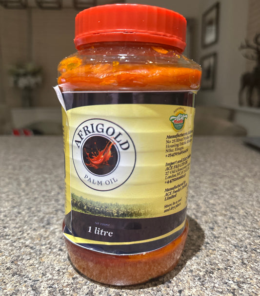 Afrigold Palm Oil - 1Ltr Bottle Box (12 bottles)