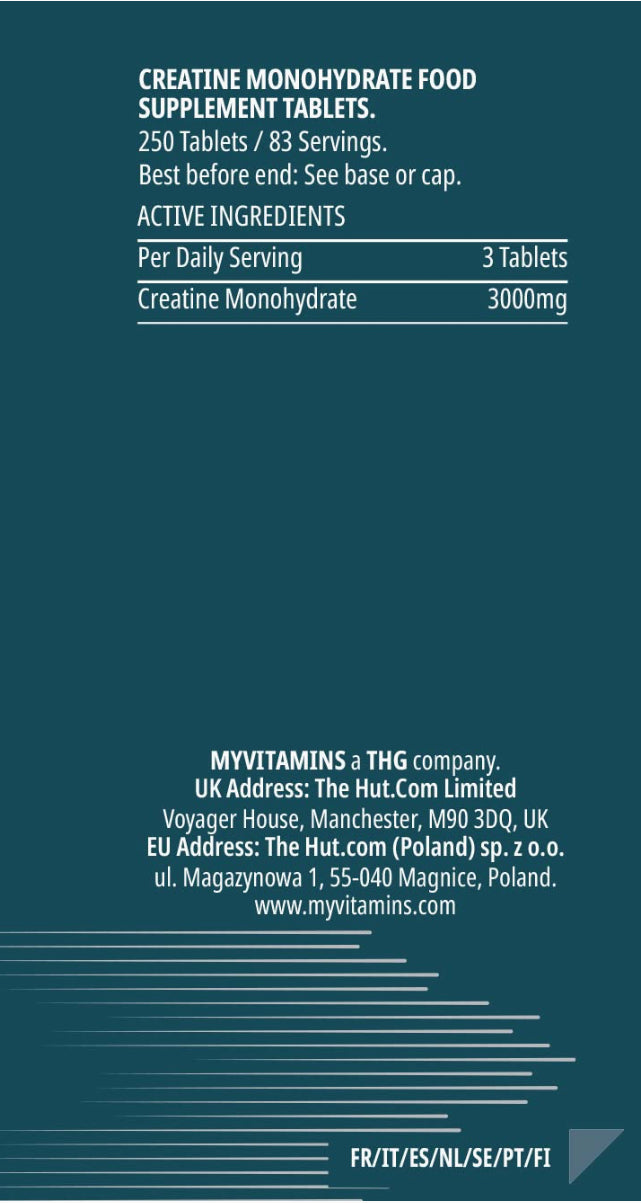 Myprotein
Creatine Monohydrate - 250 Tablets