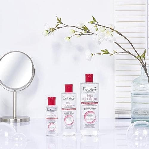 Evoluderm - Micellar Water Make-Up Remover - Reactive Skin Prevents Redness, 500ml